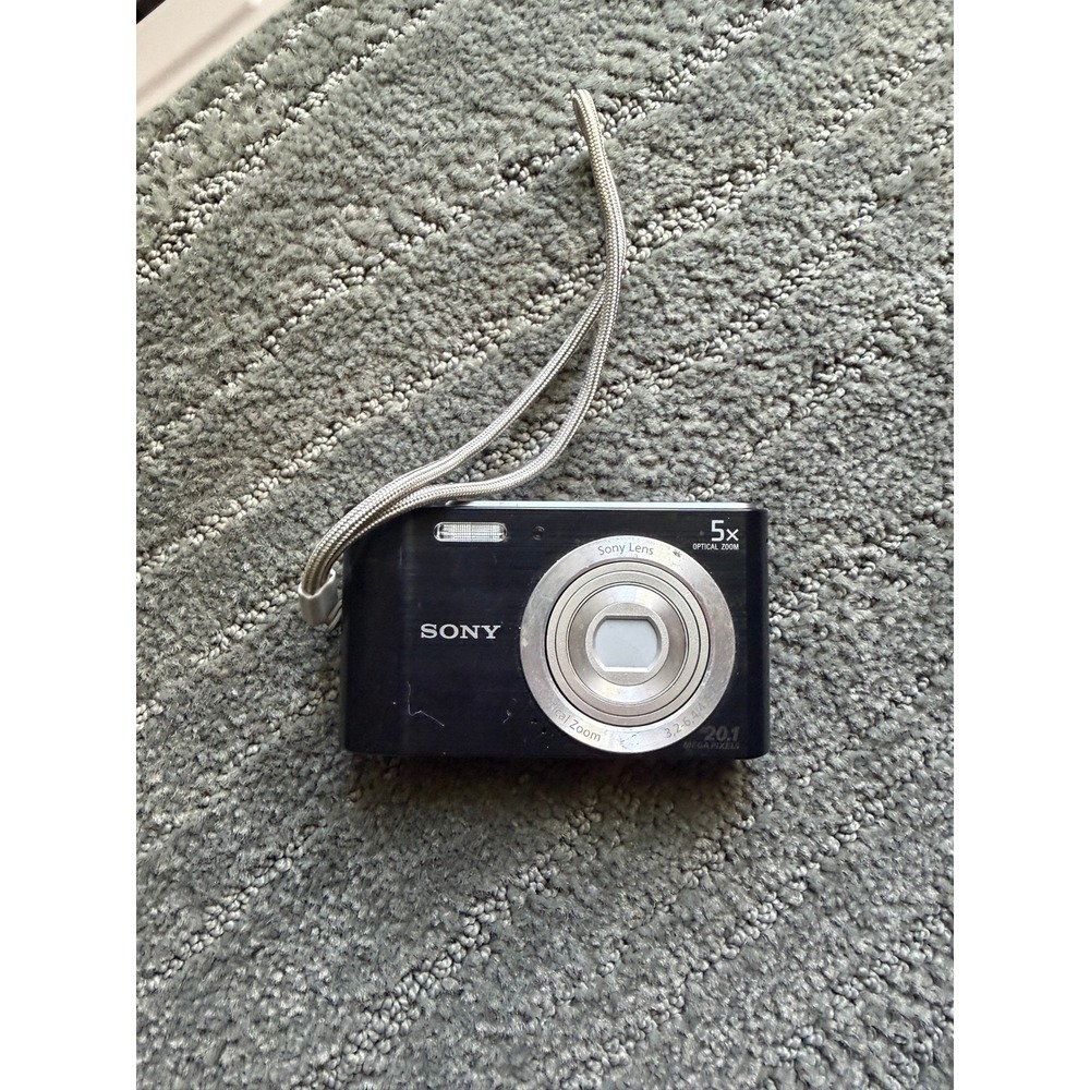 Sony Cyber-shot DSC-W800 20.1MP Digital Camera Black 5x Optical Zoom HD Video